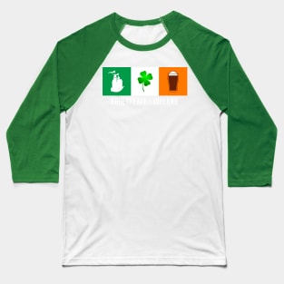 Abbeyfeale Ireland, Gaelic - Irish Flag Baseball T-Shirt